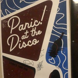 Panic! At the Disco Autographed Poster